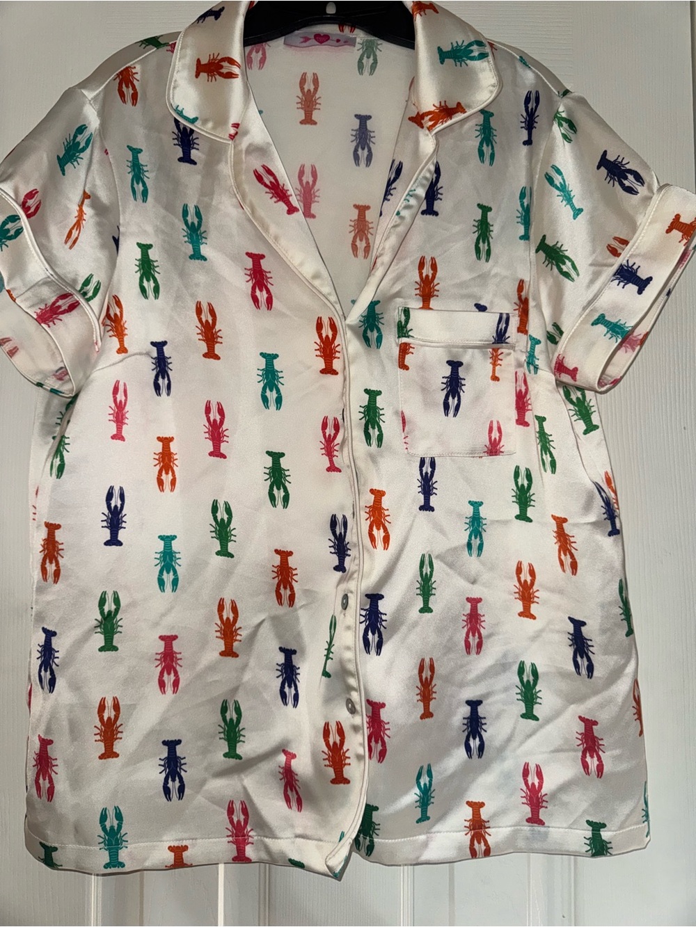 Buddy Love Multi Color Lobster Pajama Top